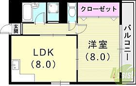 ハピネス神戸  ｜ 兵庫県神戸市兵庫区福原町16-7（賃貸マンション1LDK・2階・38.00㎡） その2