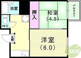 ルシェール長田II  ｜ 兵庫県神戸市長田区片山町3丁目9-19（賃貸アパート2K・1階・30.00㎡） その2