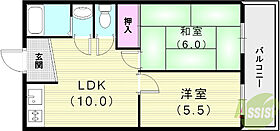 ハウスミエ  ｜ 兵庫県神戸市長田区長田天神町3丁目（賃貸マンション2LDK・3階・43.00㎡） その2