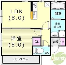 KARIN新長田リーフ  ｜ 兵庫県神戸市長田区二葉町2丁目（賃貸アパート1LDK・3階・30.83㎡） その2