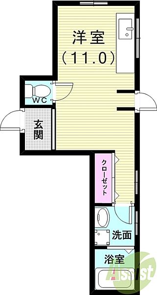 358星陵台ビレッジ ｜兵庫県神戸市垂水区星陵台5丁目(賃貸マンション1R・1階・30.00㎡)の写真 その2