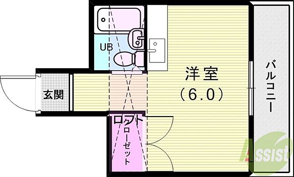 ソレイユ西山 ｜兵庫県神戸市垂水区泉が丘4丁目(賃貸アパート1R・2階・14.50㎡)の写真 その1