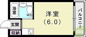 スカイコート  ｜ 兵庫県神戸市西区伊川谷町有瀬（賃貸マンション1K・1階・17.00㎡） その2