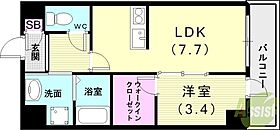 モレスヴィラ明石  ｜ 兵庫県明石市硯町2丁目4-1（賃貸マンション1LDK・6階・31.50㎡） その2