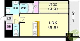 アドバンス神戸パーチェ  ｜ 兵庫県神戸市長田区二番町3丁目（賃貸マンション1LDK・3階・30.02㎡） その2