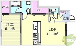 長田駅 6.8万円