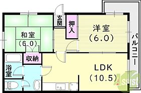 菊水マンション  ｜ 兵庫県神戸市兵庫区菊水町10丁目（賃貸マンション2LDK・3階・50.00㎡） その2