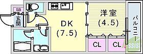 ＫＴＩレジデンス上沢II  ｜ 兵庫県神戸市長田区前原町1丁目（賃貸アパート1DK・1階・31.46㎡） その2