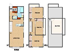 カーサ フォンテ 1階3LDKの間取り