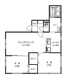 シュシュマンション 2LDKの間取図画像