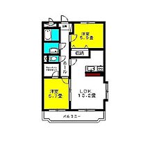 ラ・フォンテ　スクェアII 201 ｜ 茨城県神栖市大野原5丁目（賃貸マンション2LDK・2階・59.66㎡） その2