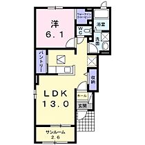 アークヒルズ知手Ｃ  ｜ 茨城県神栖市知手（賃貸アパート1LDK・1階・50.09㎡） その2