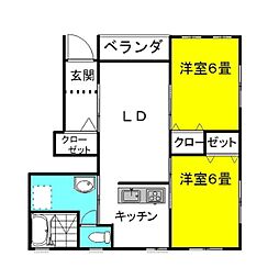 間取図画像 2LDK