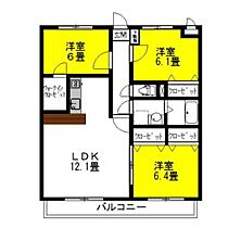 セントラル・フェスタIV 302 ｜ 茨城県神栖市大野原4丁目（賃貸マンション3LDK・3階・74.92㎡） その2