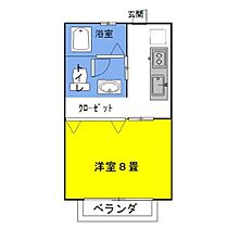 グラシアス・イーグル 206 ｜ 茨城県神栖市大野原2丁目（賃貸アパート1K・2階・26.49㎡） その2