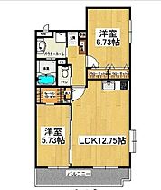 ルーチェ 201 ｜ 埼玉県深谷市上野台（賃貸マンション2LDK・2階・57.96㎡） その2