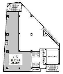 パラダイスガーデン ワンルームの間取図画像