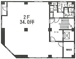 第2明治ビル ワンルームの間取図画像