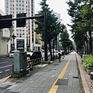 ビル前面道路 甲州街道