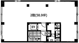 OF信濃町ビル ワンルームの間取図画像