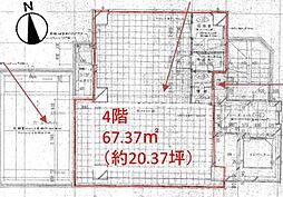 松永ビル ワンルームの間取図画像