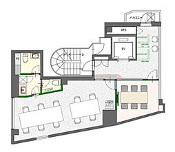 NOVELWORKGotanda ワンルームの間取図画像