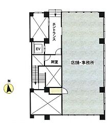 大堀ビル ワンルームの間取図画像