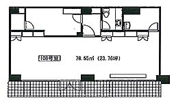 成城ペアシティ三船 ワンルームの間取図画像