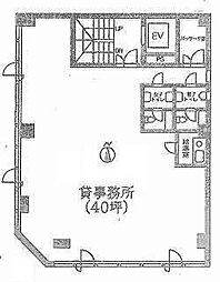 大原ビル ワンルームの間取図画像