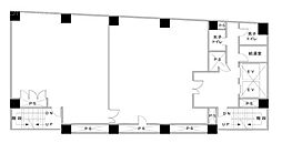 築地センタービル ワンルームの間取図画像
