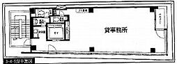 山一大野ビル ワンルームの間取図画像