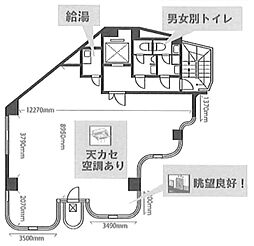 ワコーレ千駄木ビル ワンルームの間取図画像