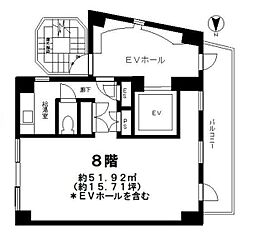 半蔵門KDビル ワンルームの間取図画像