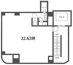 アサヒビル ワンルームの間取図画像
