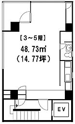 OTM ワンルームの間取図画像