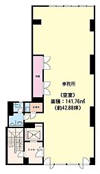津根ビル ワンルームの間取図画像