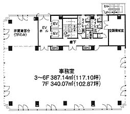 ORIENTBLDNo.140OITRADING ワンルームの間取図画像