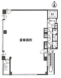 新橋赤レンガ通りビル ワンルームの間取図画像