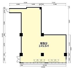 第7山秀ビル ワンルームの間取図画像
