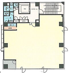 第二渡邊ビル ワンルームの間取図画像