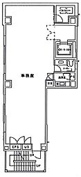 神田第四パークビル ワンルームの間取図画像