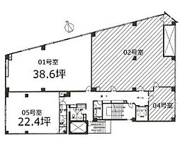 新富・ミハマビル ワンルームの間取図画像