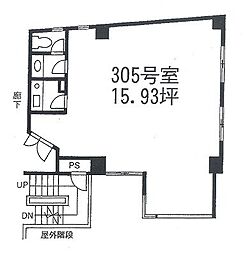 オークヒル高円寺 ワンルームの間取図画像