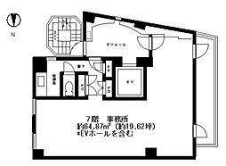 半蔵門KDビル ワンルームの間取図画像