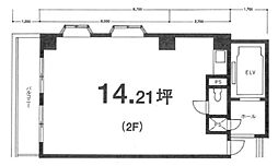 ライオンズマンション鉄砲洲第3 ワンルームの間取図画像