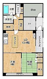 プルミエ1 ワンルームの間取図画像