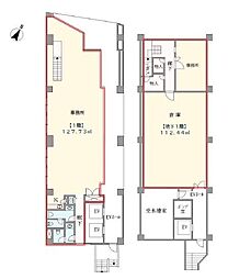 クロスサイド田町 1階/B1F〜1F