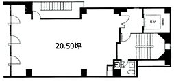 トライエム大手町ビル ワンルームの間取図画像