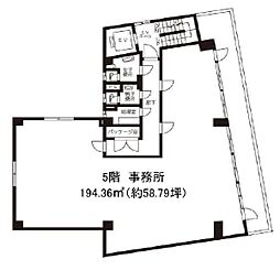 ヤシマ日本橋ビル ワンルームの間取図画像