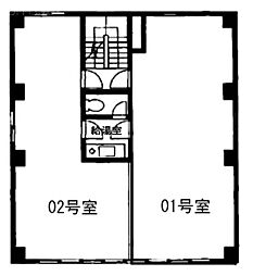 コスモビル ワンルームの間取図画像